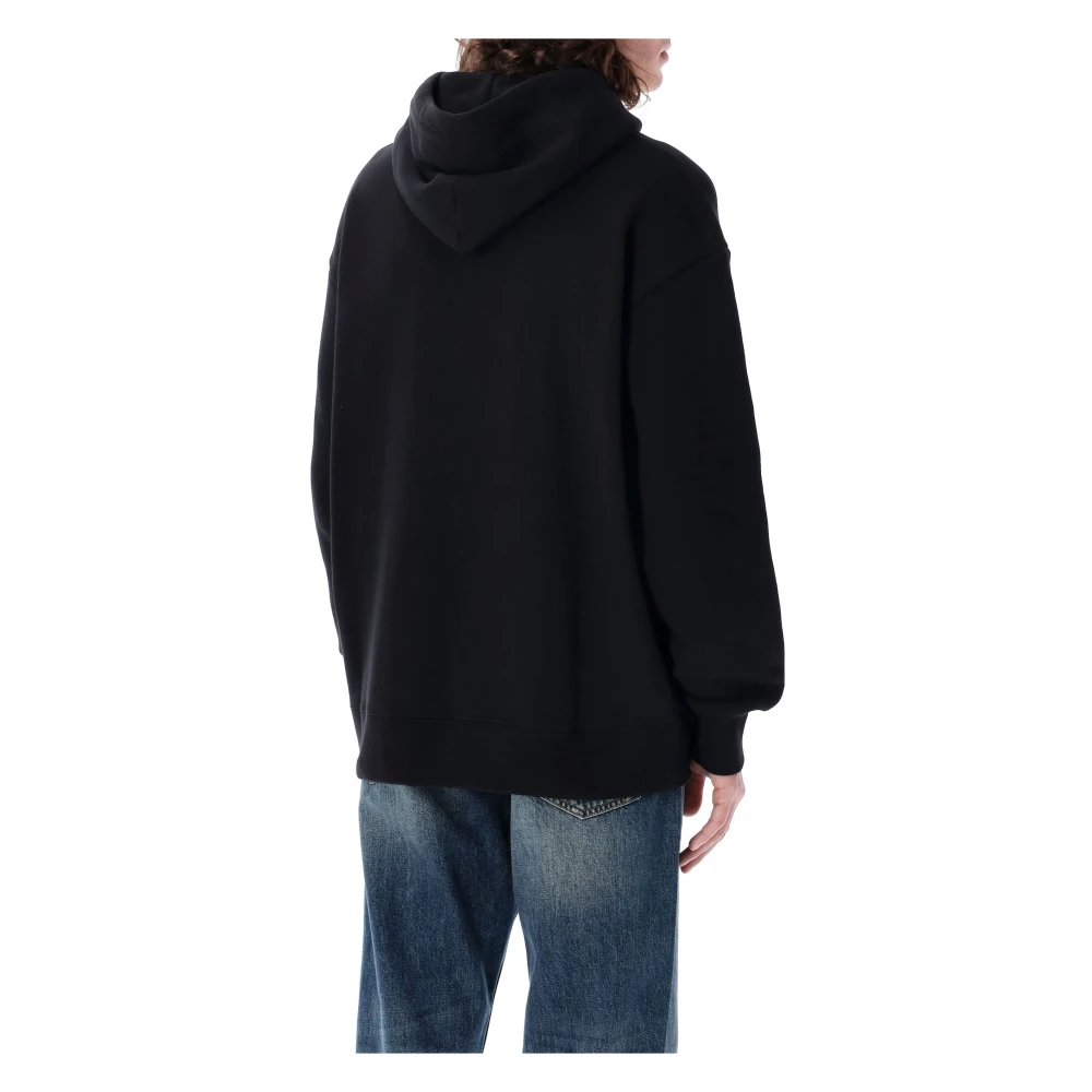 Valentino Garavani Casual katoenen hoodie 'Chez Valentino' Black Heren