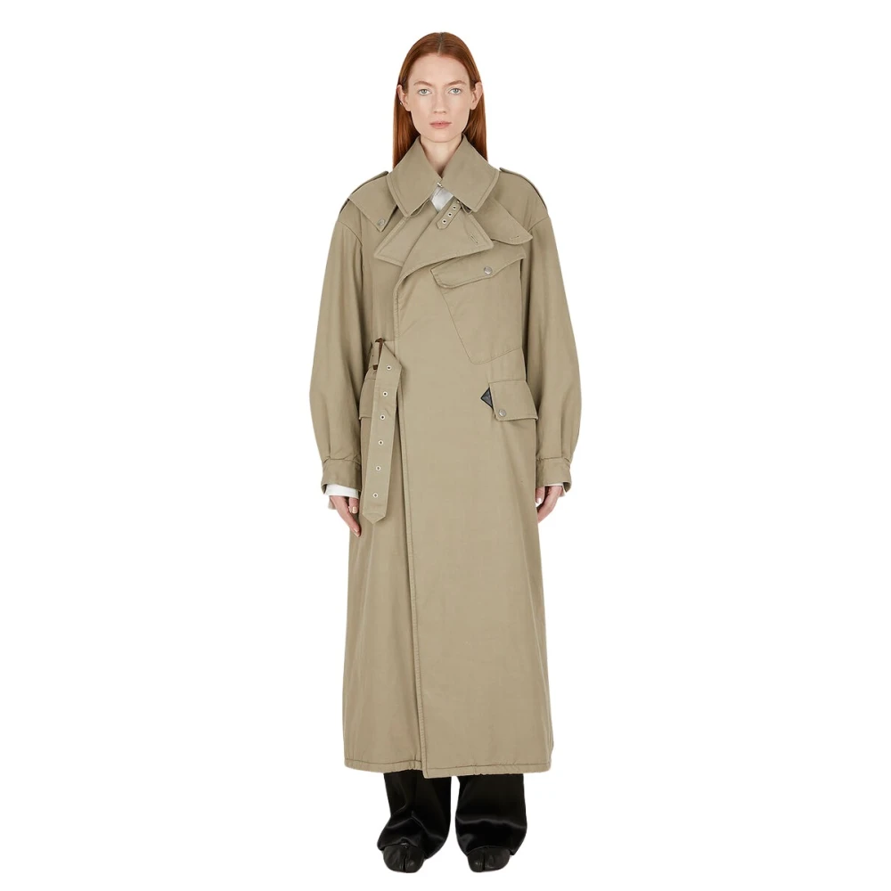 Maison Margiela Omkeerbare Trenchcoat Green Dames