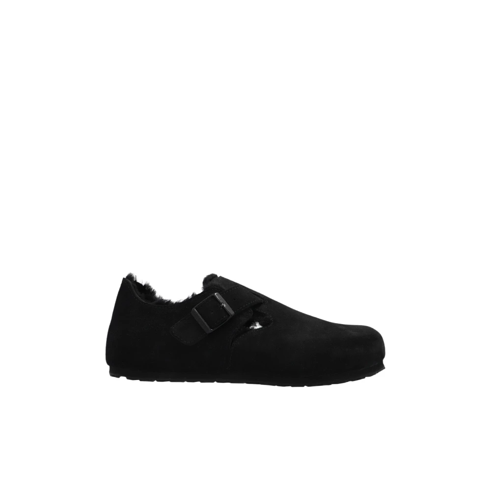 Birkenstock London Shearling mockaskor Black, Dam