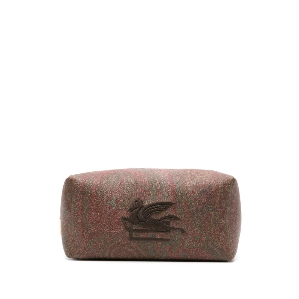 ETRO Bruine Paisley Jacquard Pouch Brown Heren