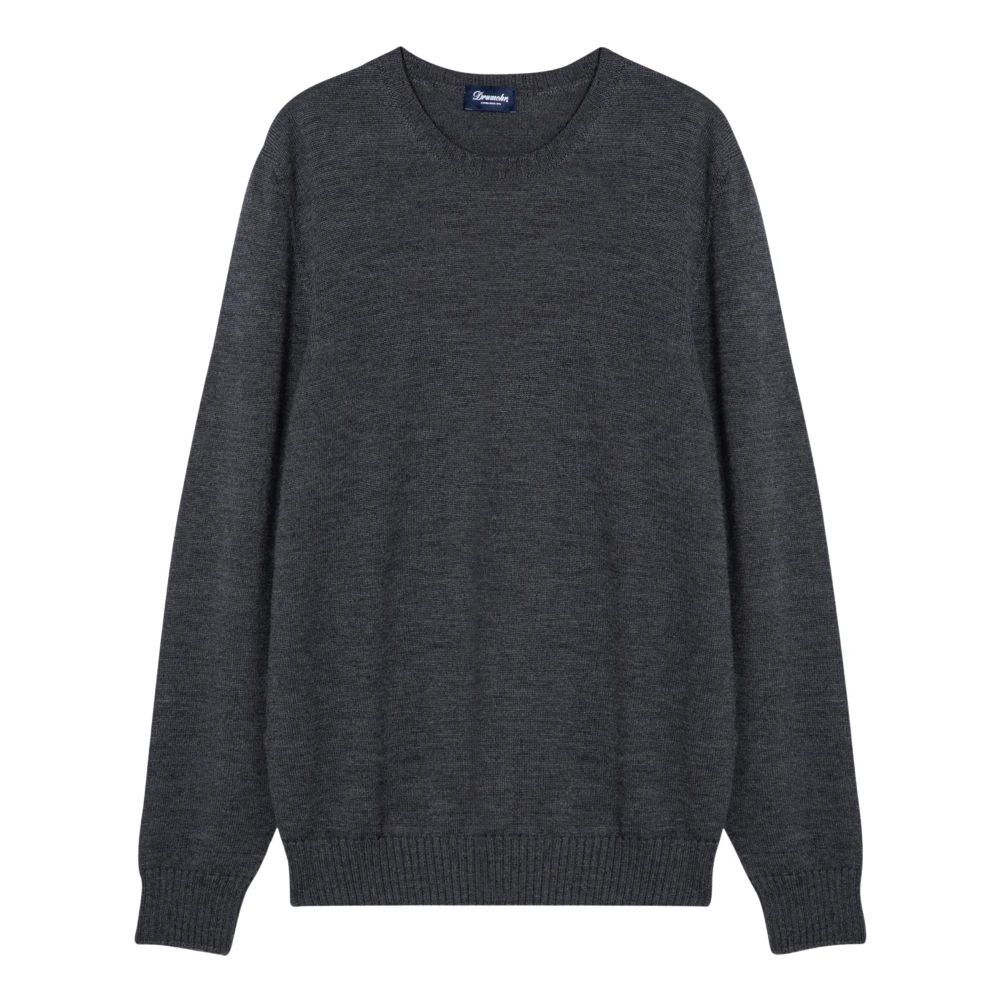 Drumohr Ronde hals T-shirt Gray Heren