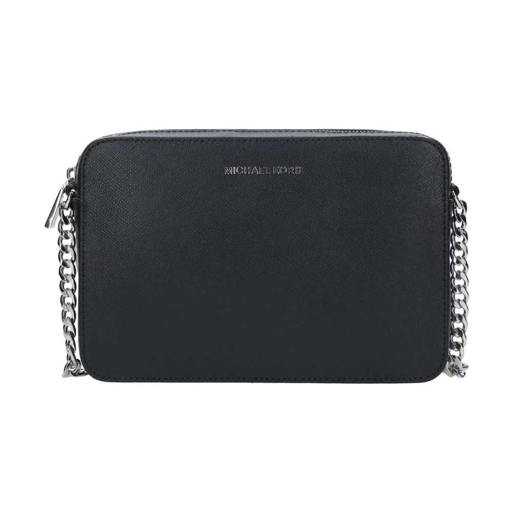 Michael Kors Zwarte Saffiano Leren Schoudertas Black Dames