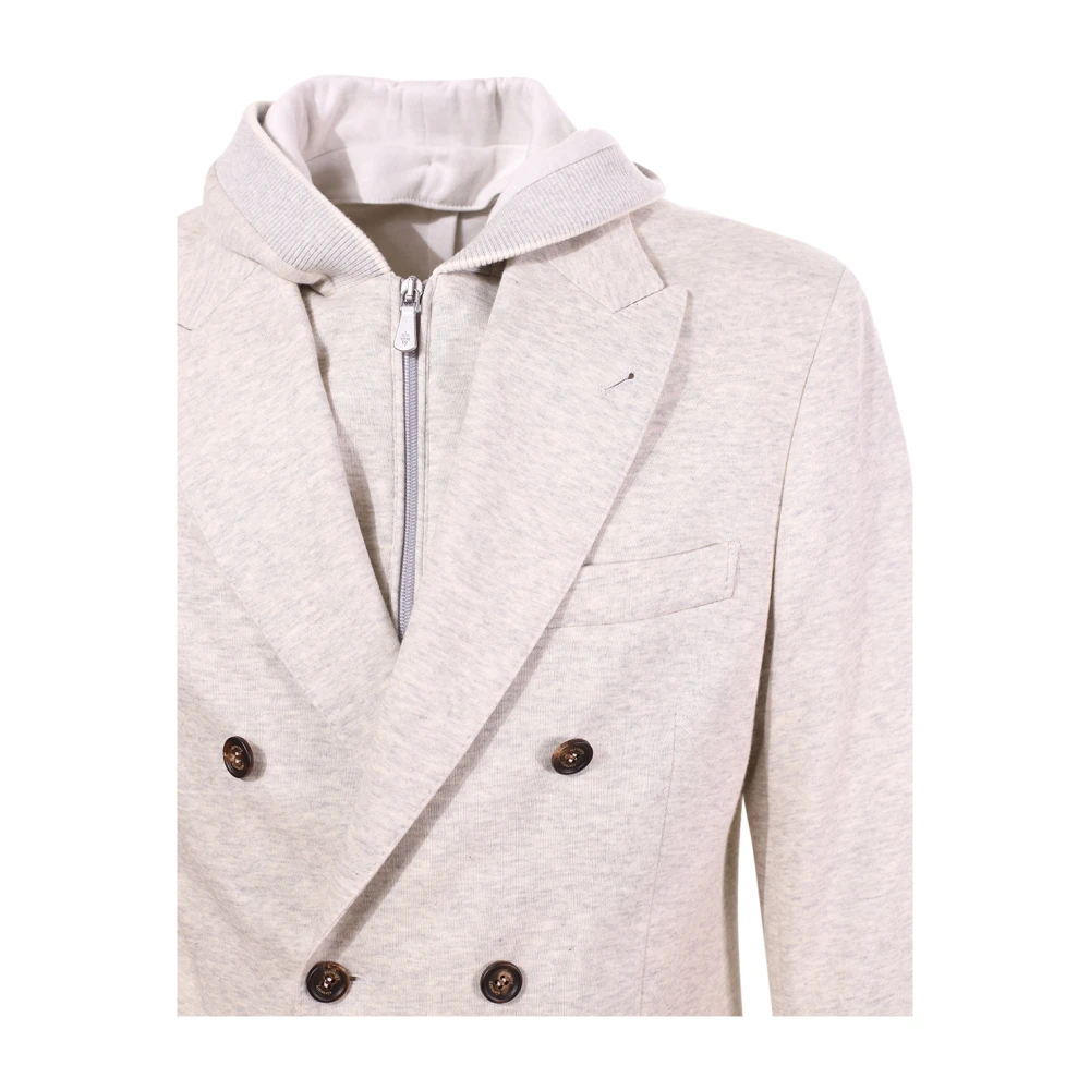 Eleventy Witte Jassen voor Stijlvolle Outfits White Heren