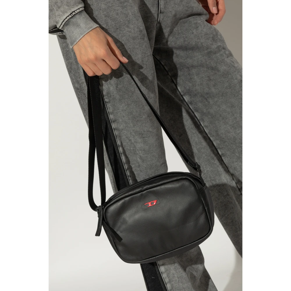 Diesel Schoudertas Kamera Black Unisex
