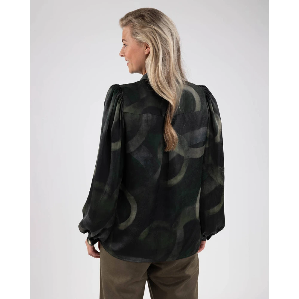 Nukus Lettie Blouse Stijlvolle Garderobe Toevoeging Green Dames