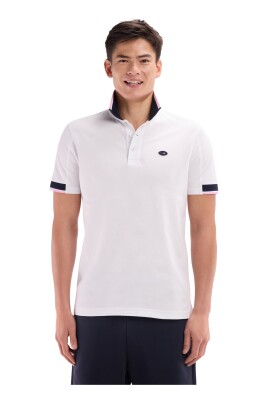 short-sleeved-white-cotton-polo-with-two-tone-ribbed-edges-straight-cut