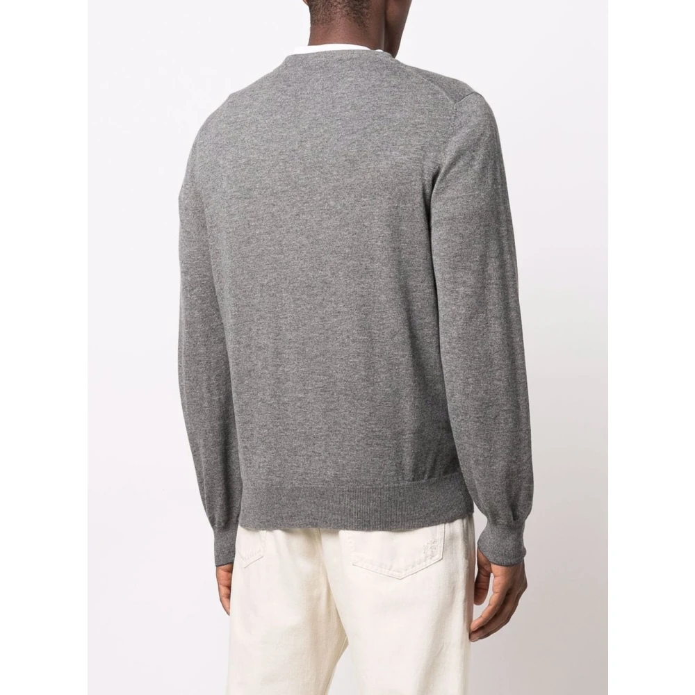 BRUNELLO CUCINELLI Cashmere Lithe Trui Gray Heren