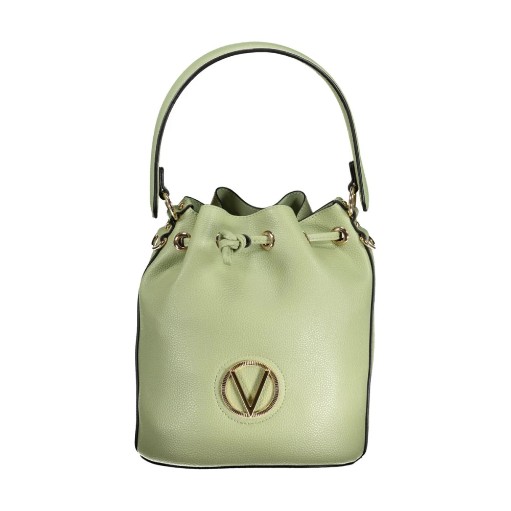 Valentino by Mario Valentino Grön Polyeten Skuldväska med Dragsko Stängning Green, Dam