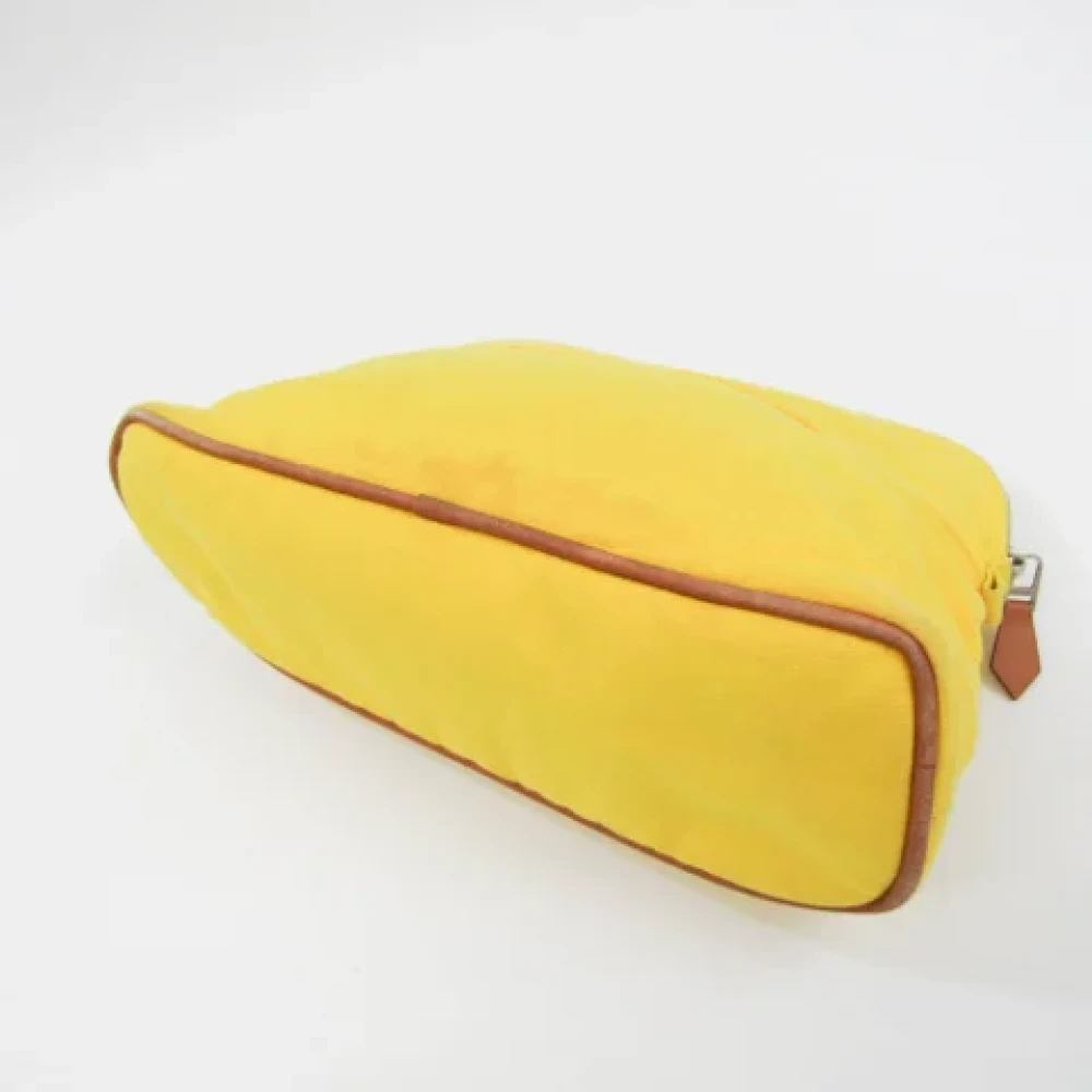 Hermès Vintage Pre-owned Leather pouches Yellow Dames