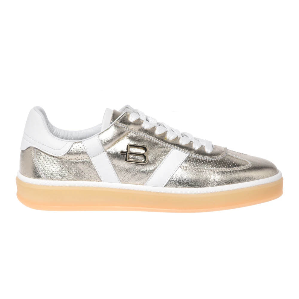 Baldinini Donna Giallo Sneaker In Pelle Laminata