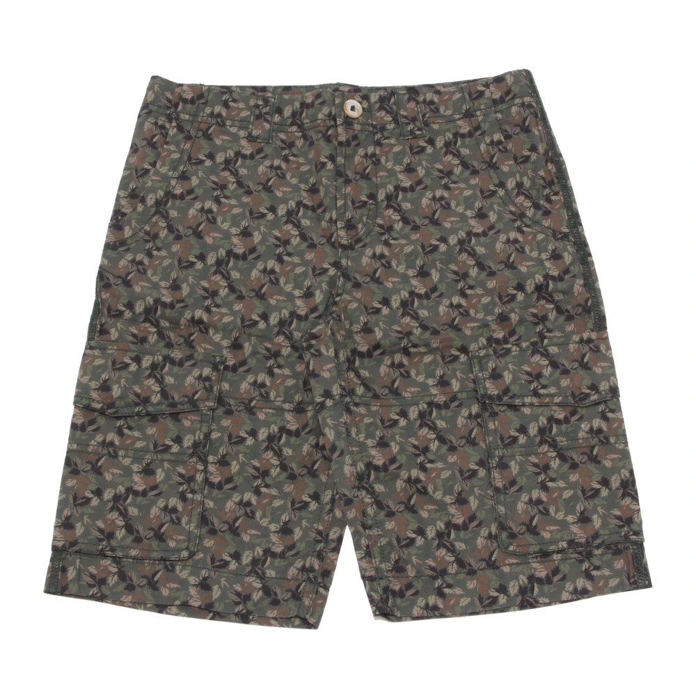 Dolce & Gabbana Green Shorts, Male, 9 Y, Print Bermuda Camouflage