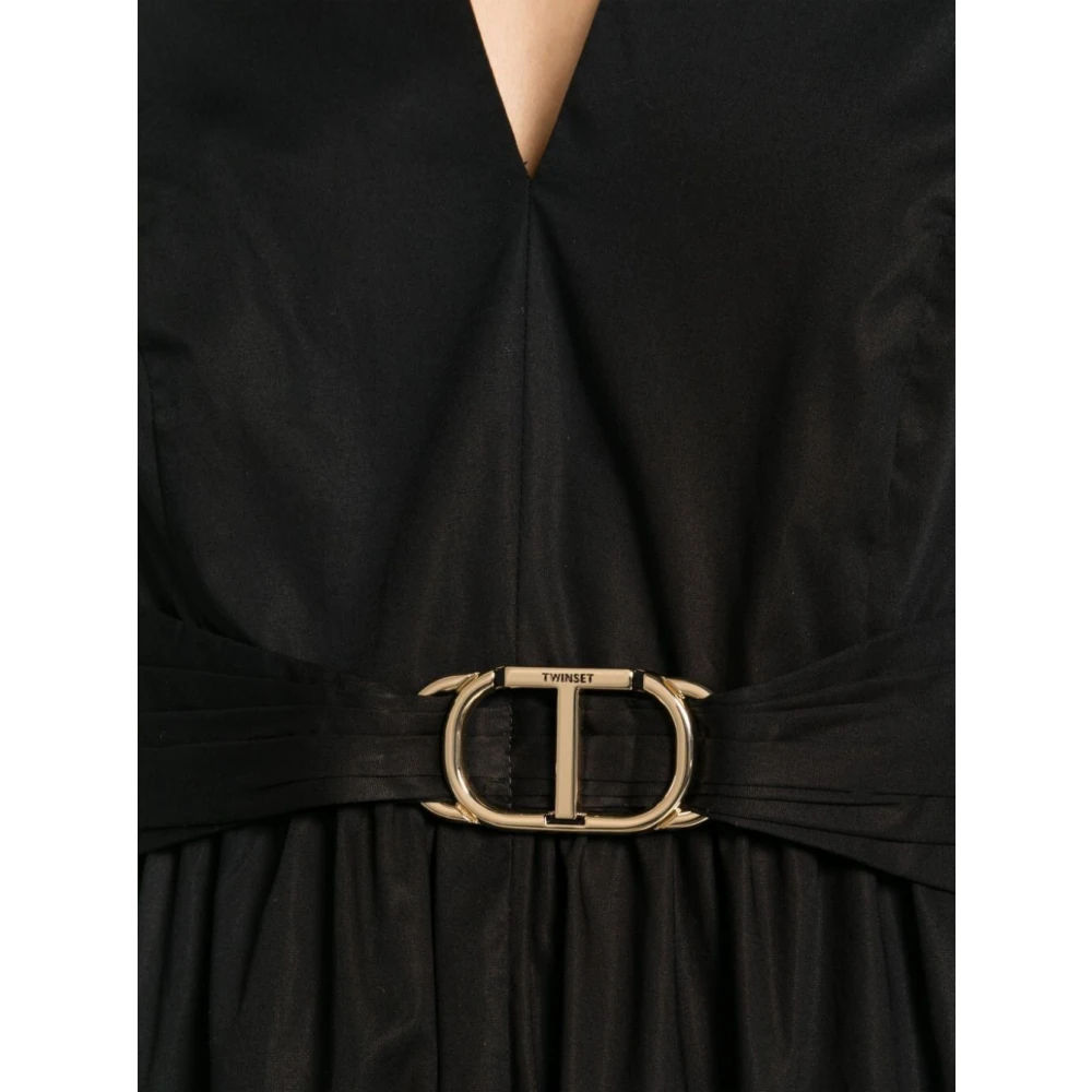 Twinset Midi Dresses Black Dames