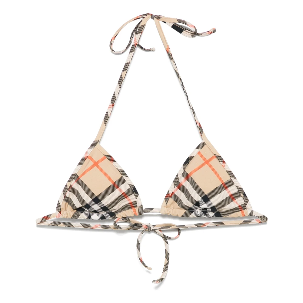 Burberry Bruine Sea Bikini Bh met Check Cups Brown Dames