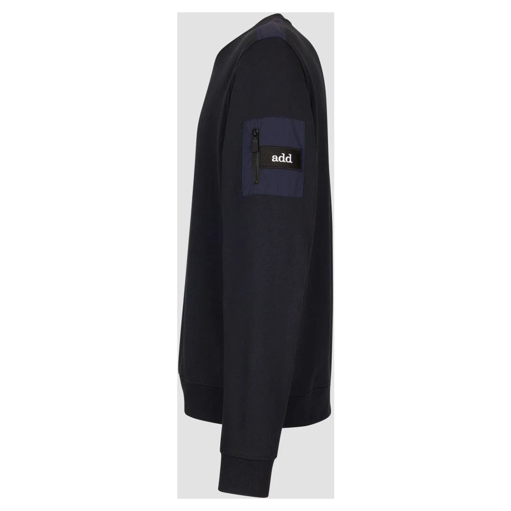 add Vest IN Katoenen Sweatshirt Blue Heren