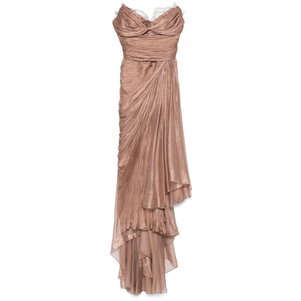 Maria Lucia Hohan Roze Jurk met Benig Korset en Strik Pink Dames