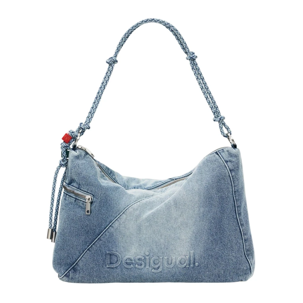 Desigual Donna Blu Borse, Taglia Unica, New,