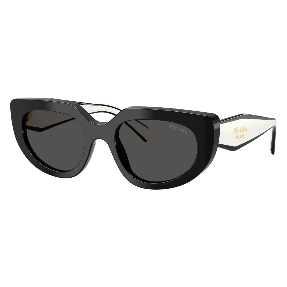 Prada Unisex Zwart Pr D02s Zonnebrillen
