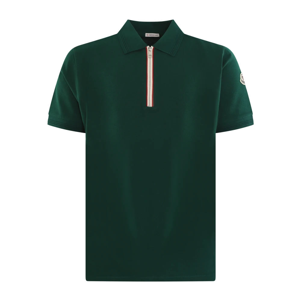 Moncler Men's Green Short Sleeve Polo Shirt