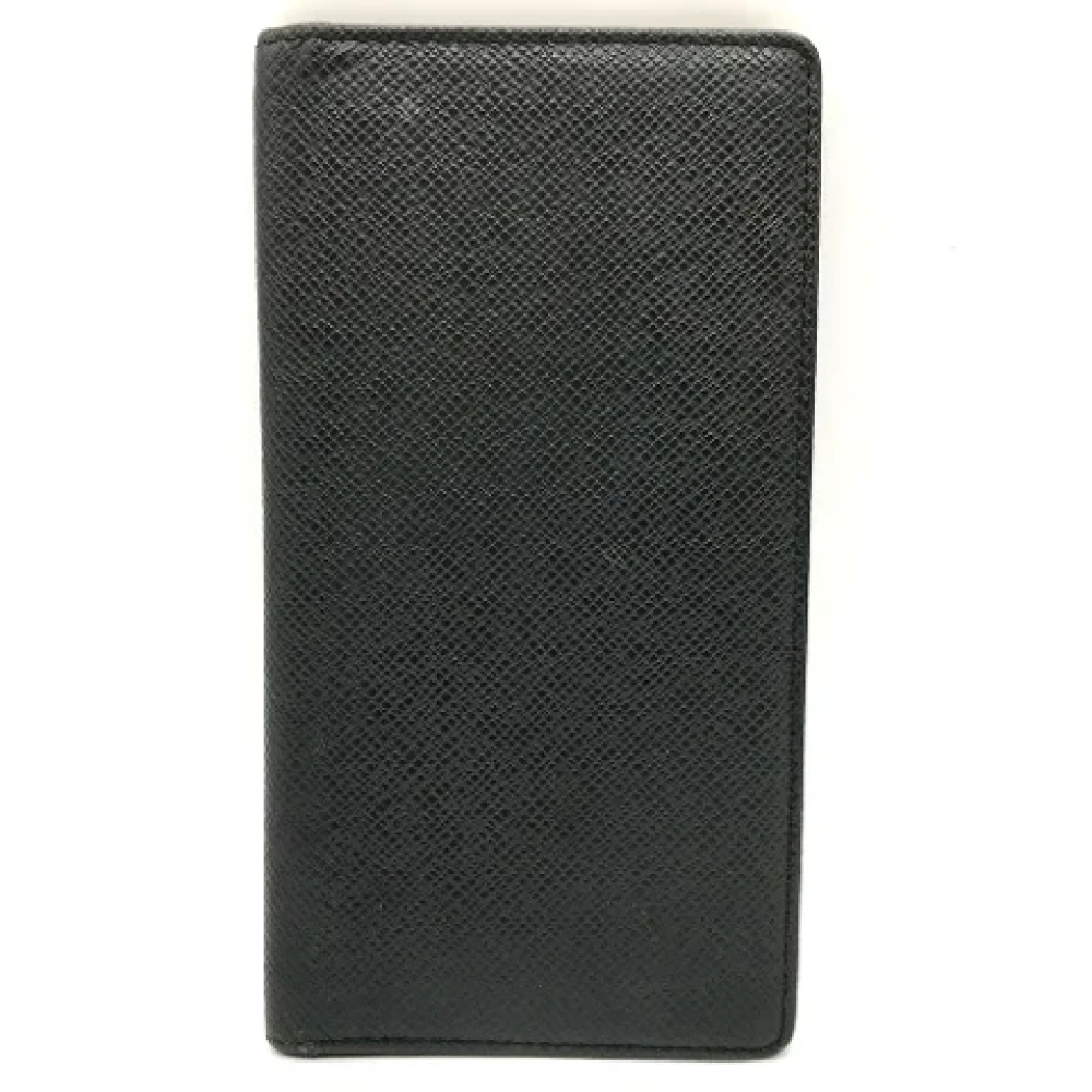 Louis Vuitton Vintage Pre-owned Leather wallets Black Heren