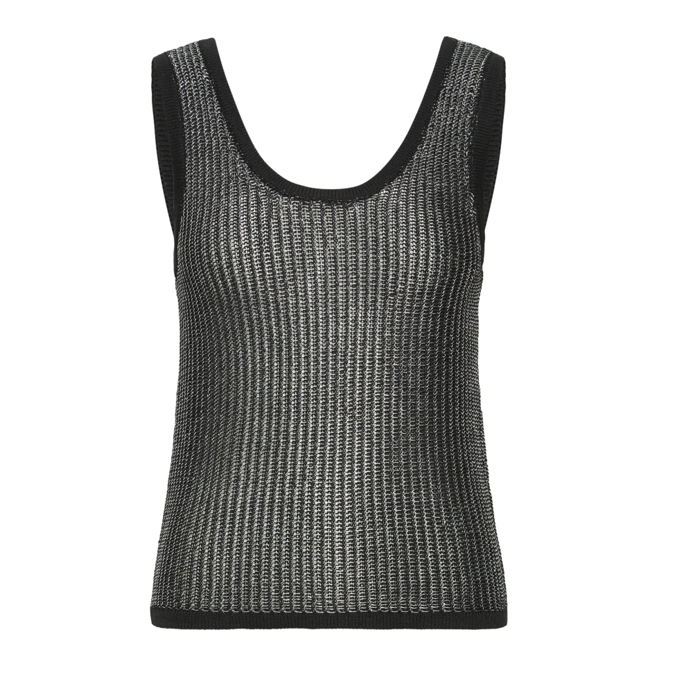 Ichi Damen Schwarz Sleeveless Tops
