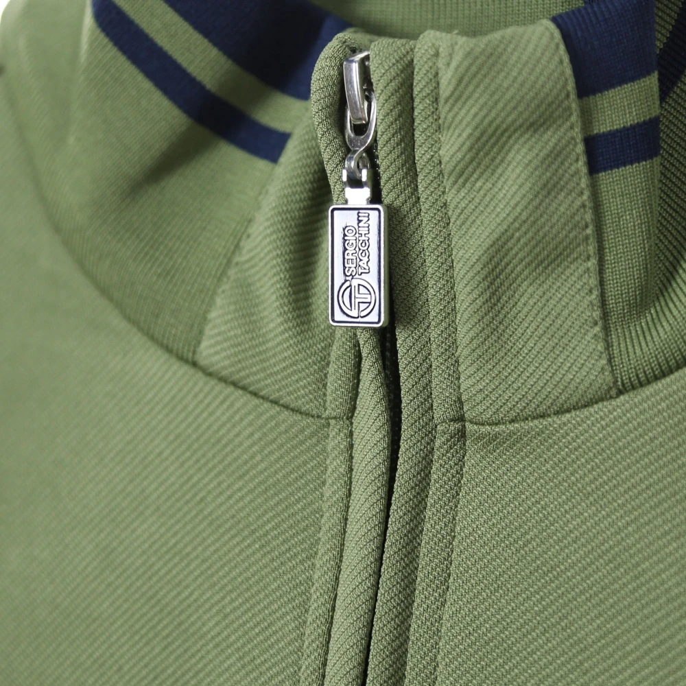 Sergio Tacchini Heren Trainingspak Jas Olivine Green Heren