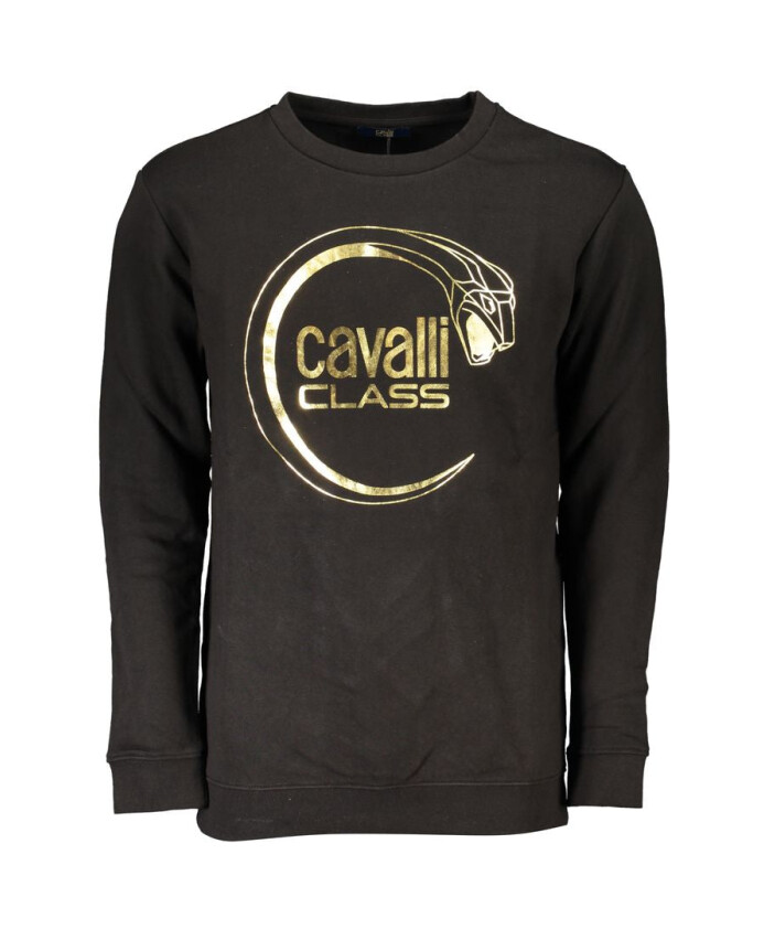 pull-en-coton-noir-sweat-a-manches-longues
