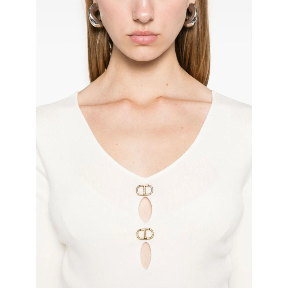 Twinset Crème Sweaters Set Beige Dames