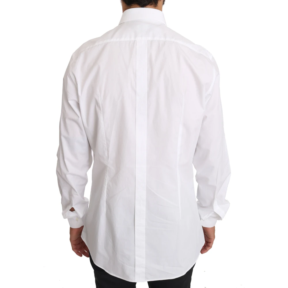 Dolce & Gabbana Elegant Slim Fit Overhemd White Heren