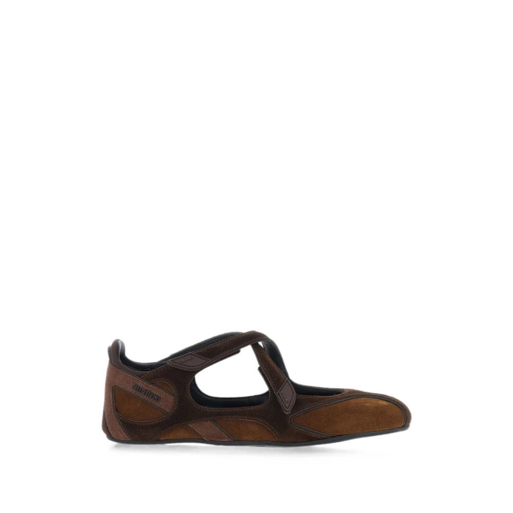 The Attico Brown Flat Shoes - Female - Ballerina Shoes - 6 Uk - Shoes