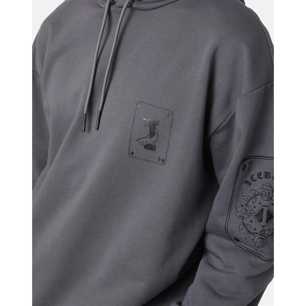 Iceberg Grijze hoodie Gray Heren