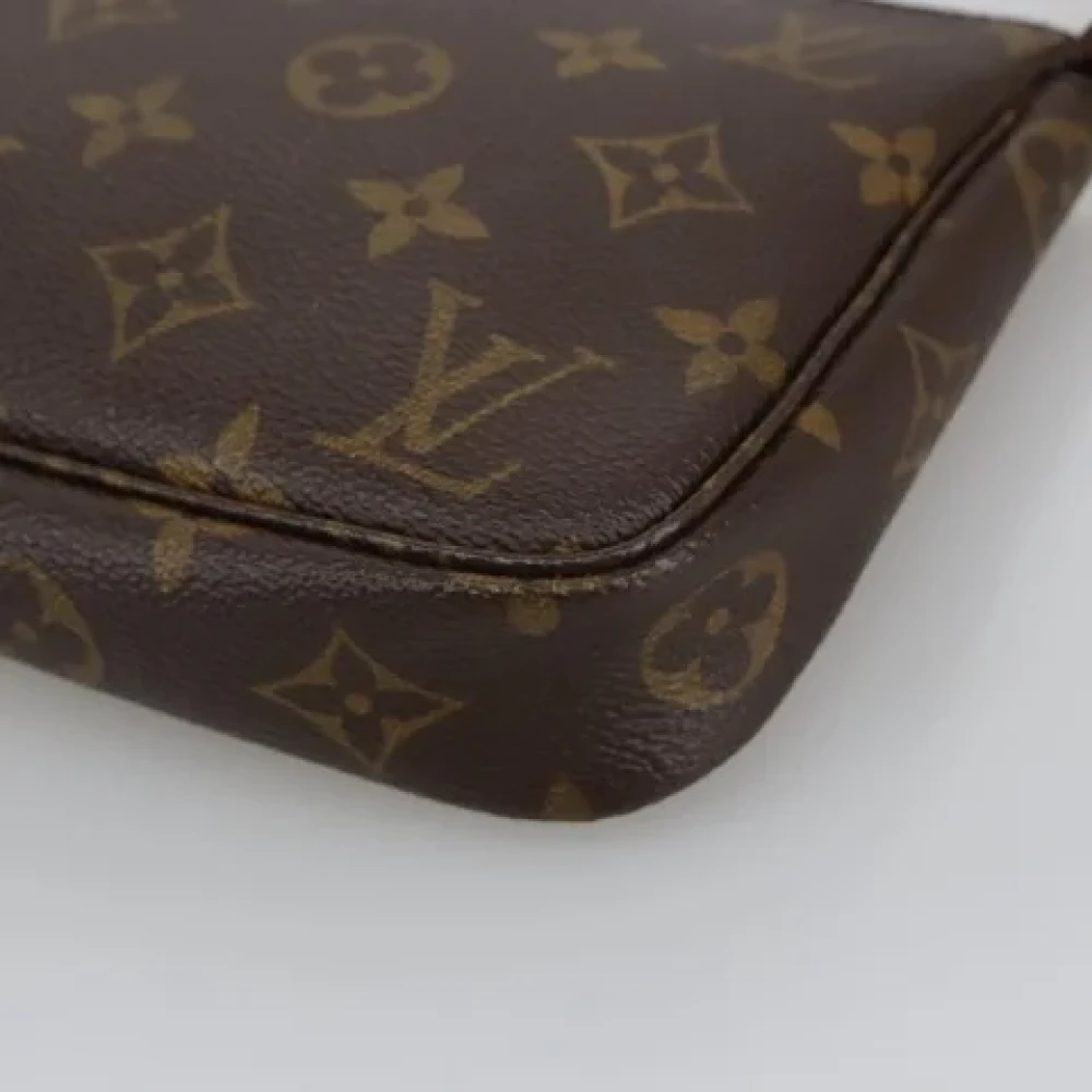 Louis Vuitton Vintage Pre-owned Canvas clutches Brown Dames