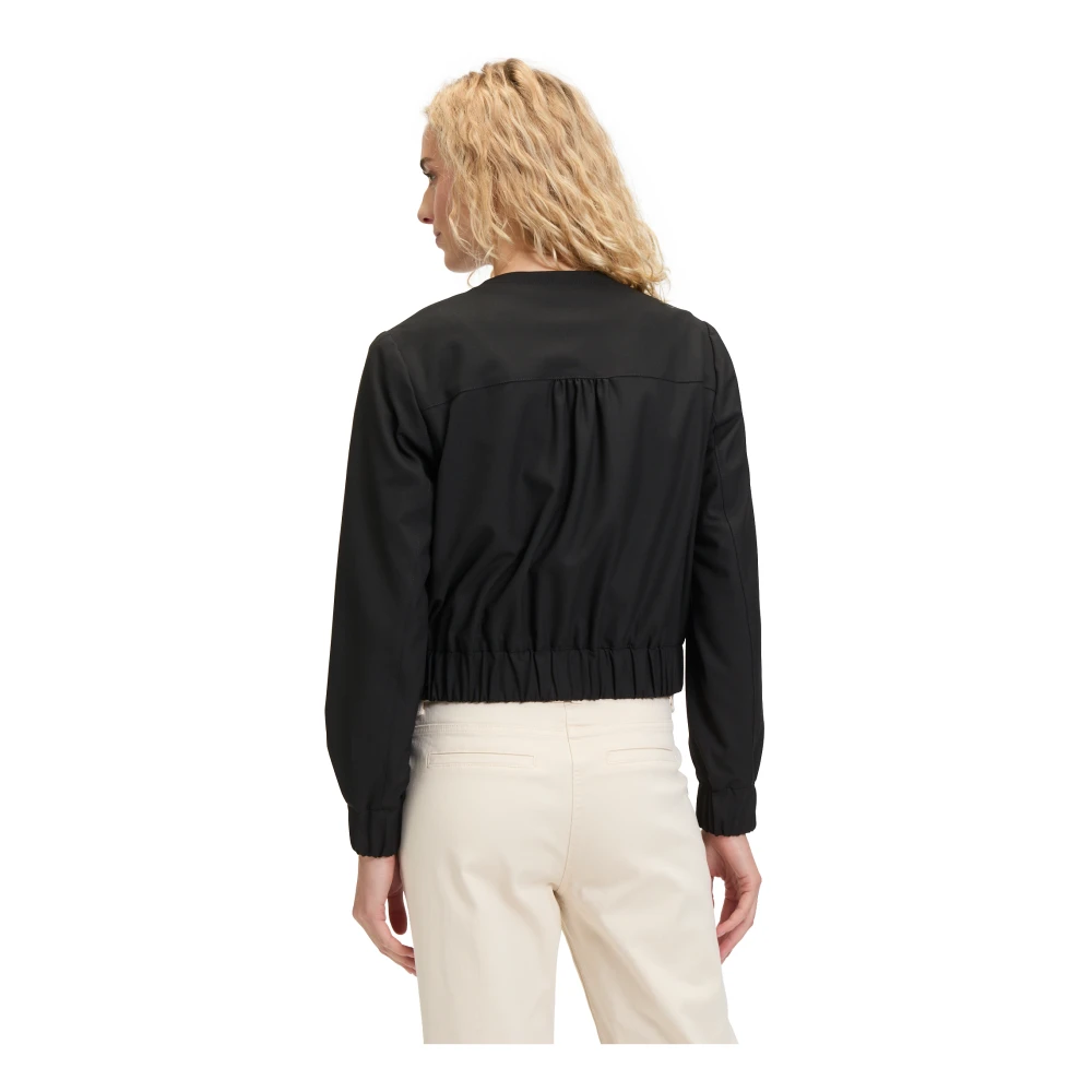 Betty Barclay Casual Blazer Jas met Rits Black Dames