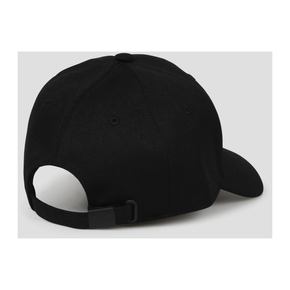 Y-3 Canvas Baseballpet met Geborduurd Logo Black Heren