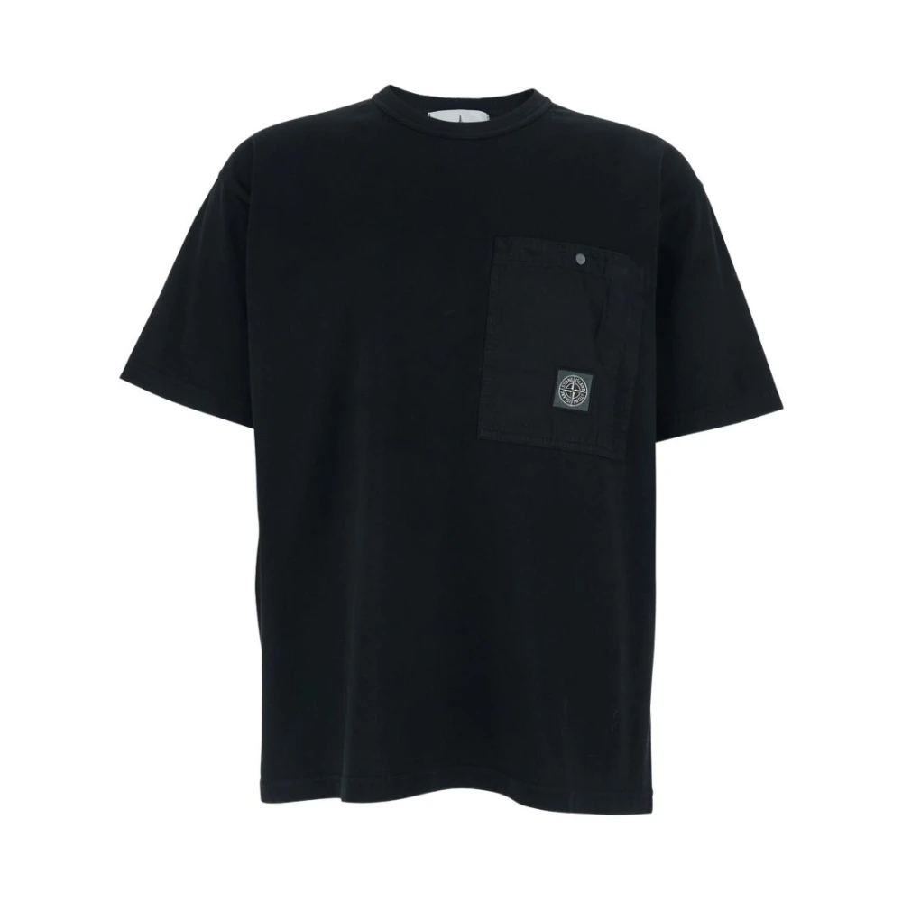 Stone Island Men's Black T-Shirts And Polos