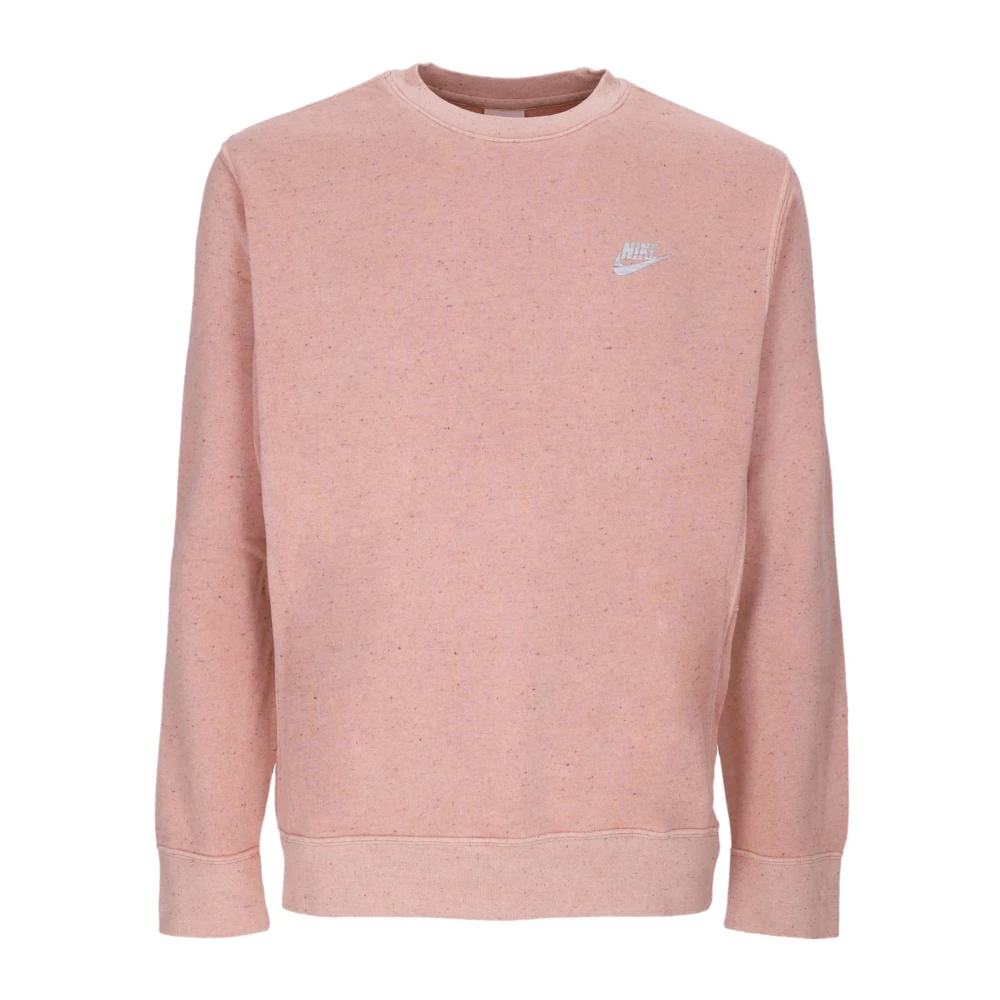 Nike Club+ BB Crew Revival Sweatshirt Pink Heren