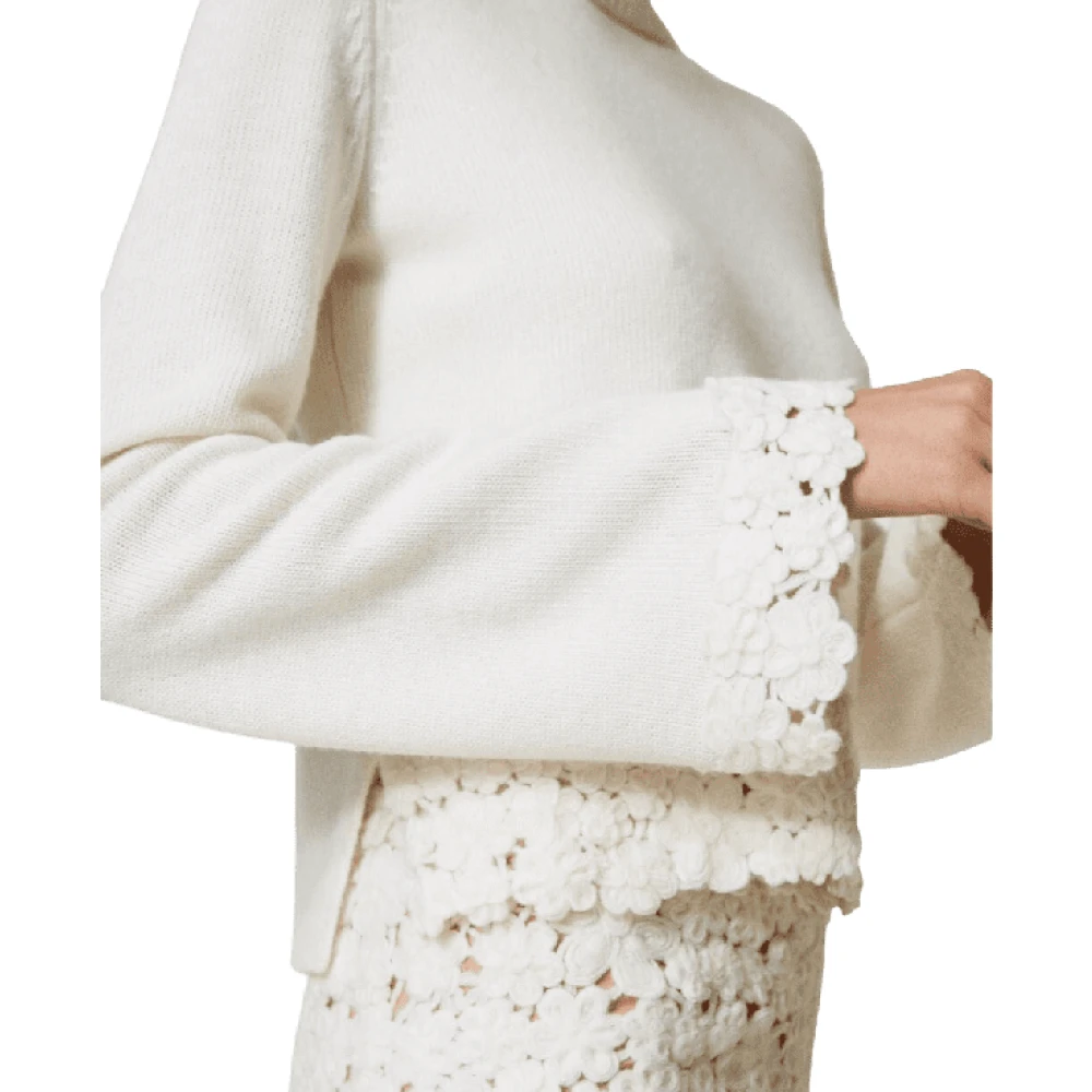 Twinset Sneeuwtrui Zachte Lijn White Dames