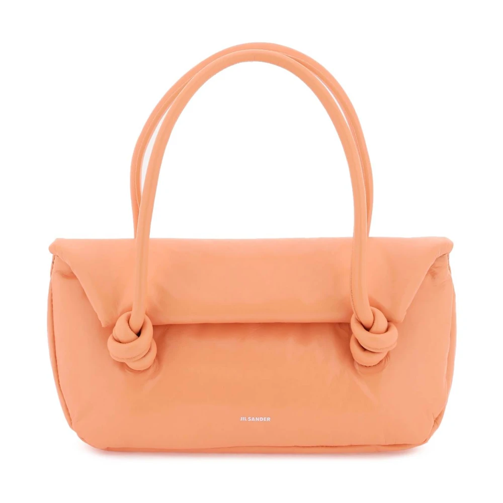 Jil Sander Schoudertas van kreukel-effect lakleer Pink Dames