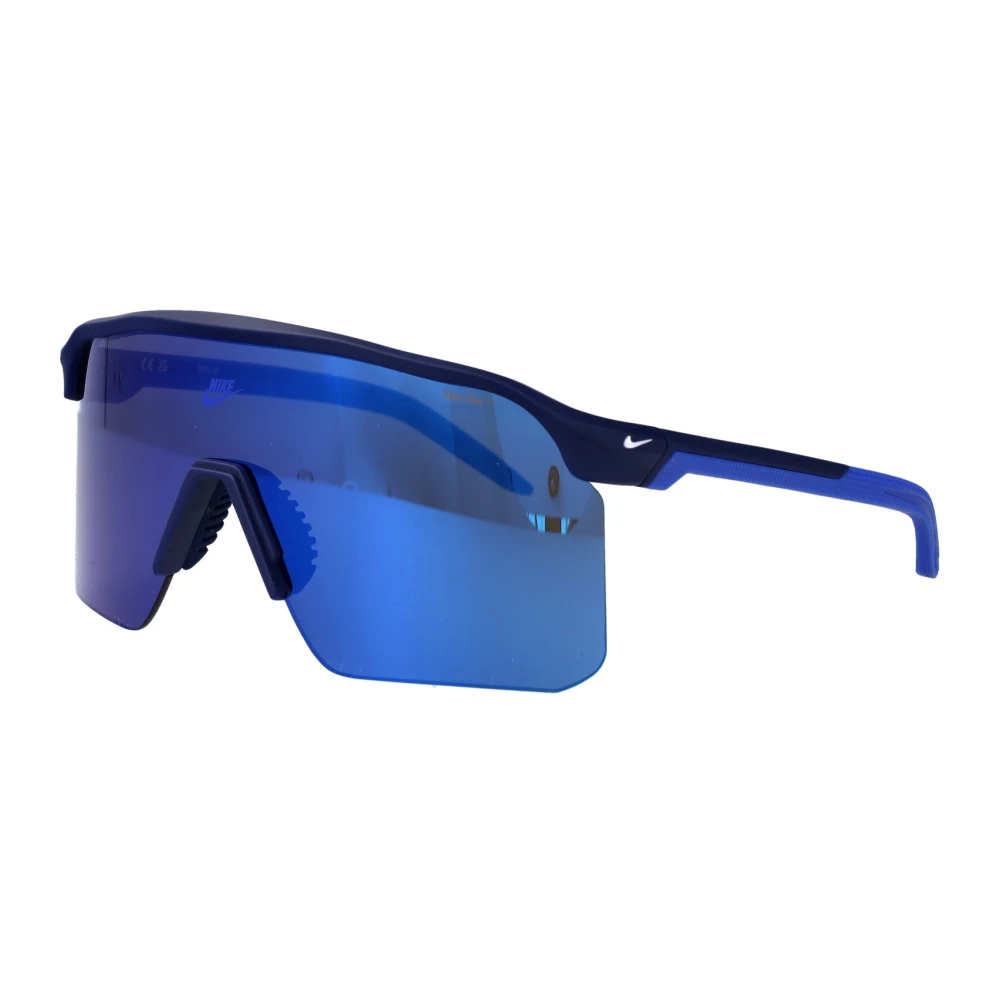 Nike Blue Sunglasses, Male, 61 Mm, Expedition Shield Sunglasses