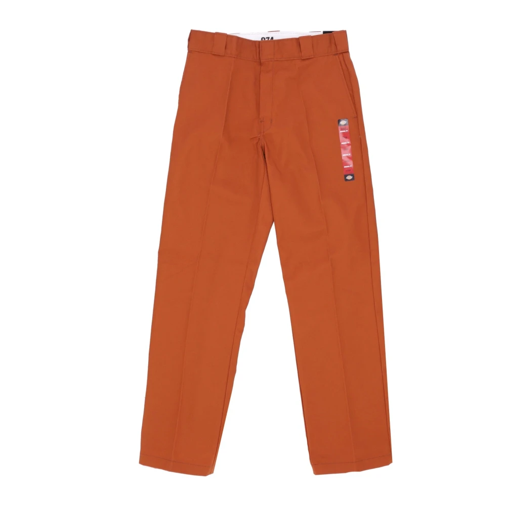 Dickies Men's Orange Gingerbread Work Trousers - Straight Trousers - W28 L30 - Trousers