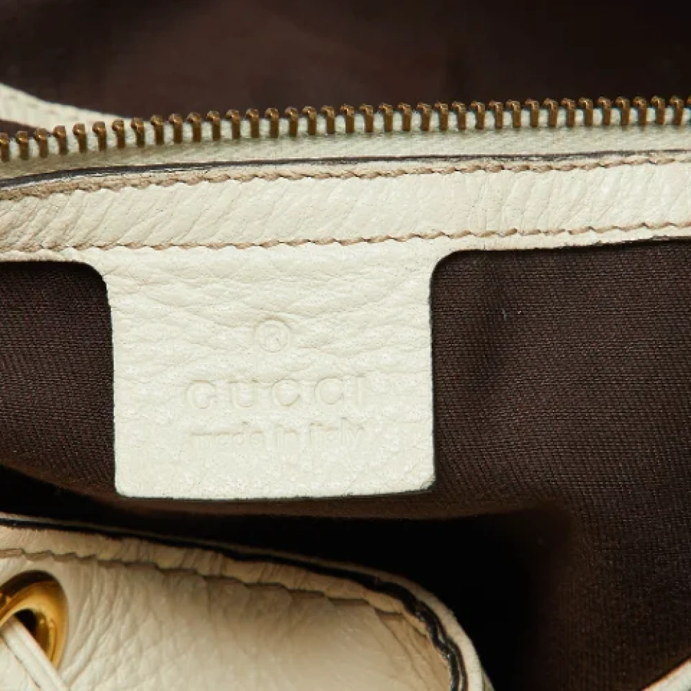 Gucci Vintage Pre-owned Leather handbags Beige Dames
