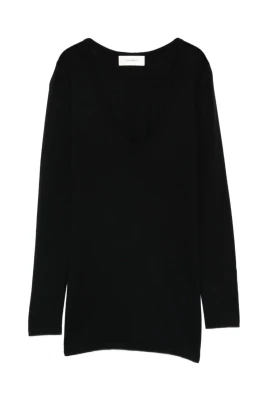 Scoop-neck Långärmad Tröja
