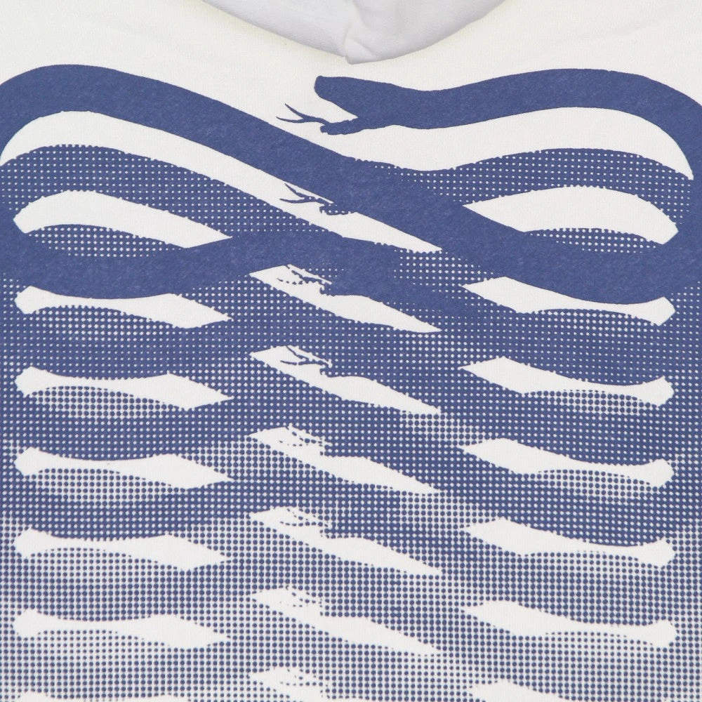 Propaganda Blauwe Lichtgewicht Hoodie met Ribbels White Heren