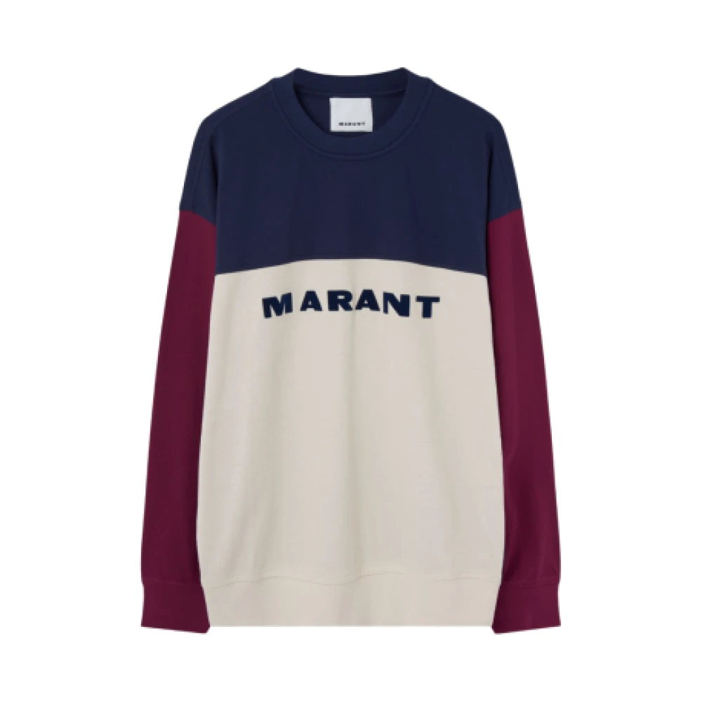Isabel marant Katoenen Color Block Logo Sweatshirt Multicolor Heren