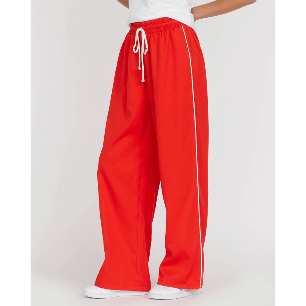 Sisters Point Stijlvolle Vemra-Pa Broek Red Dames