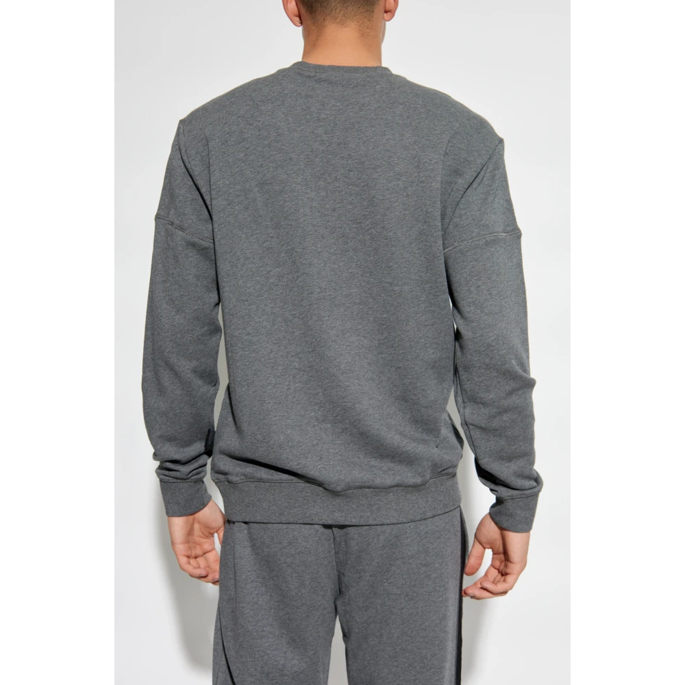 Emporio Armani EA7 Sweatshirt met bedrukt logo Gray Heren