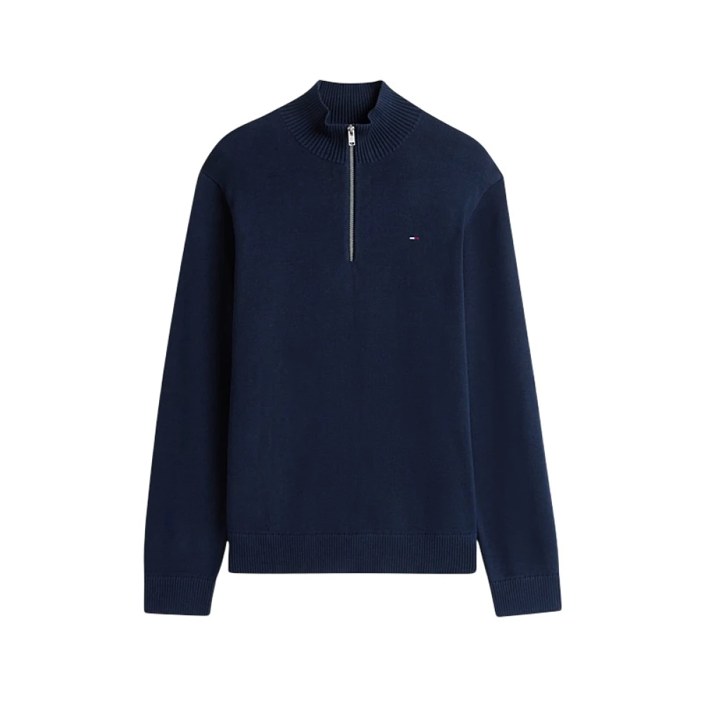 Tommy Jeans Herren Dunkelblau Tommy Hilfiger Troyer, Blau, Gr. Xl - Bild 7