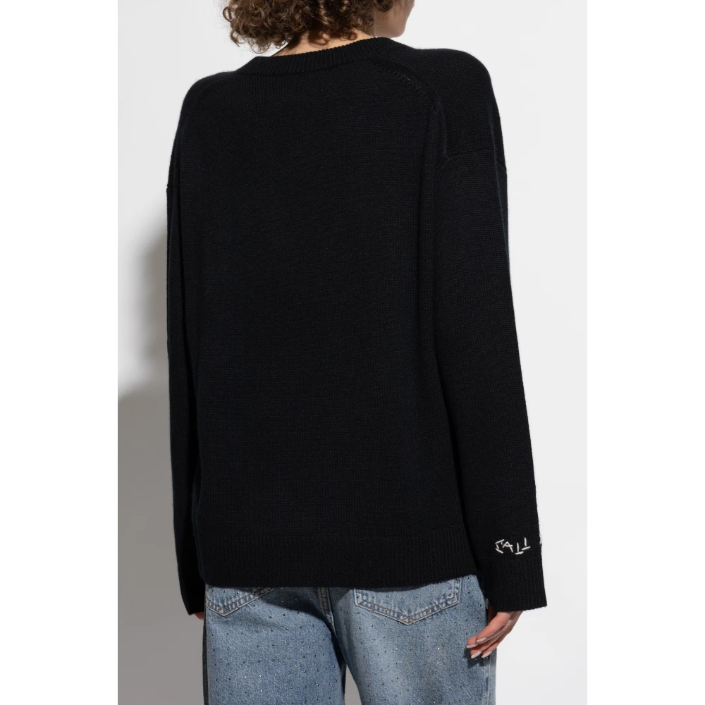 Zadig & Voltaire Kasjmier trui Miky Black Dames