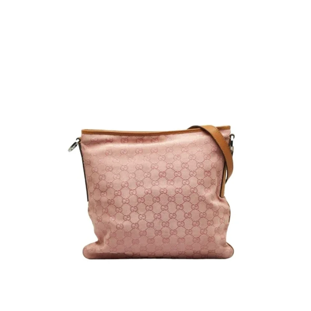 Gucci Vintage Pre-owned Canvas gucci-bags Pink Dames