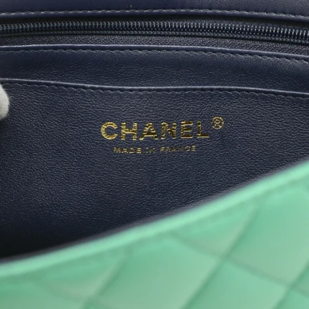 Chanel Vintage Pre-owned Leather chanel-bags Green Dames