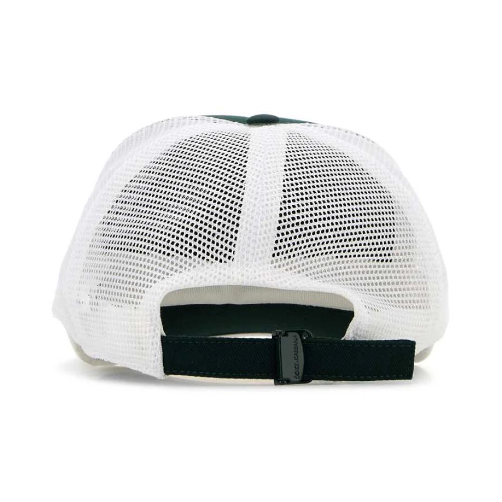 Dolce & Gabbana Twee-tone Mesh Baseball Cap Green Heren